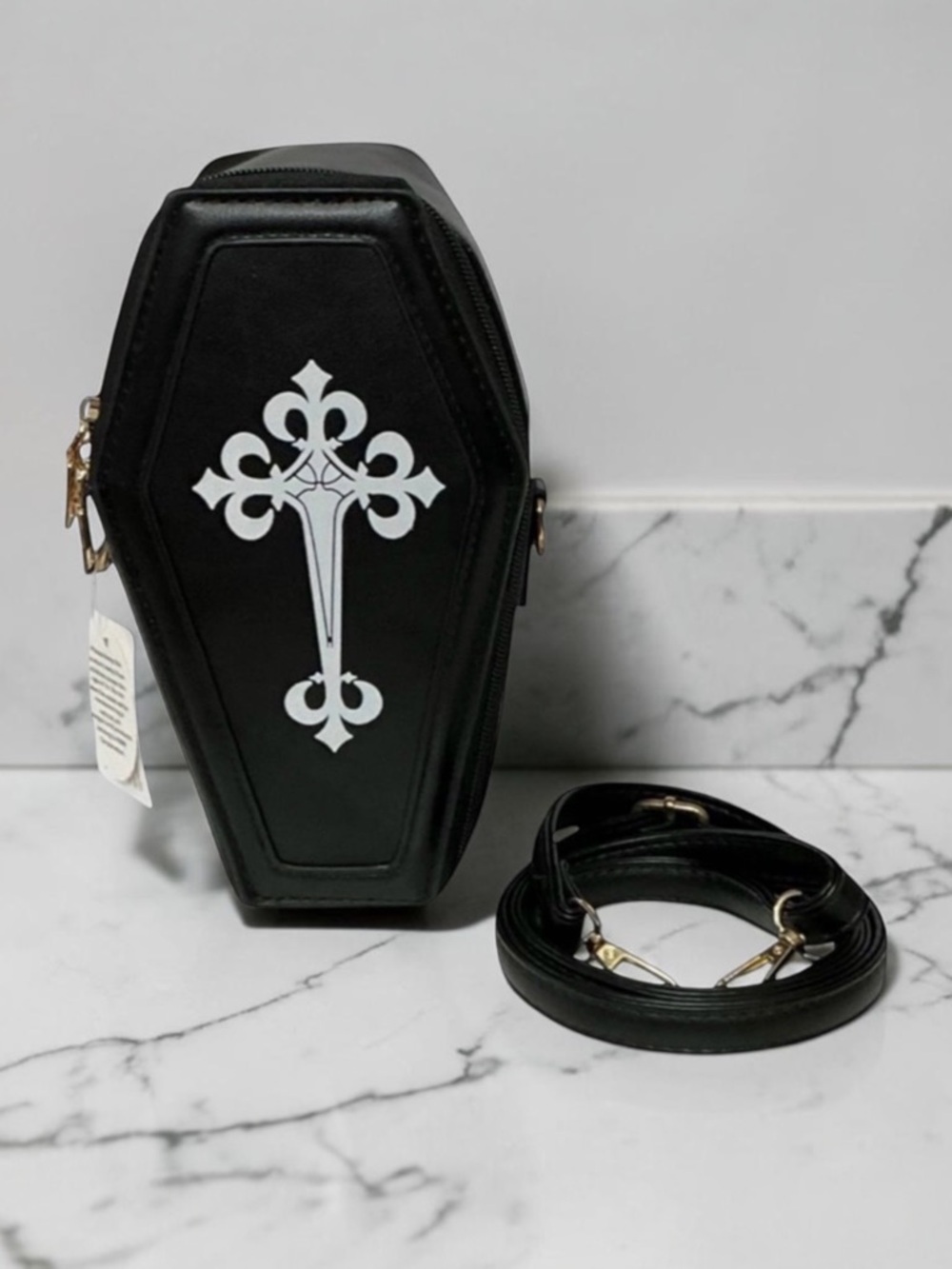 KBW Global Corp. Halloween Gothic Casket Purse Crossbody Bag